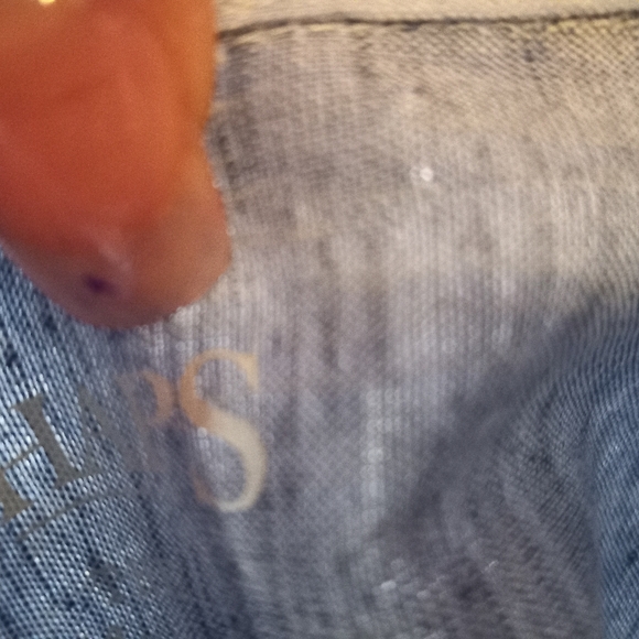 Chaps The Coastland 55% Linen Blend Classic Fit XXL Blue Business Casual Shirt - Picture 2 of 16